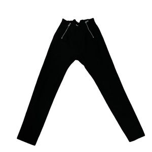 Black slim leg pants